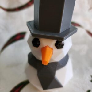 Here is the Grey version of our low poly penguin snowman.